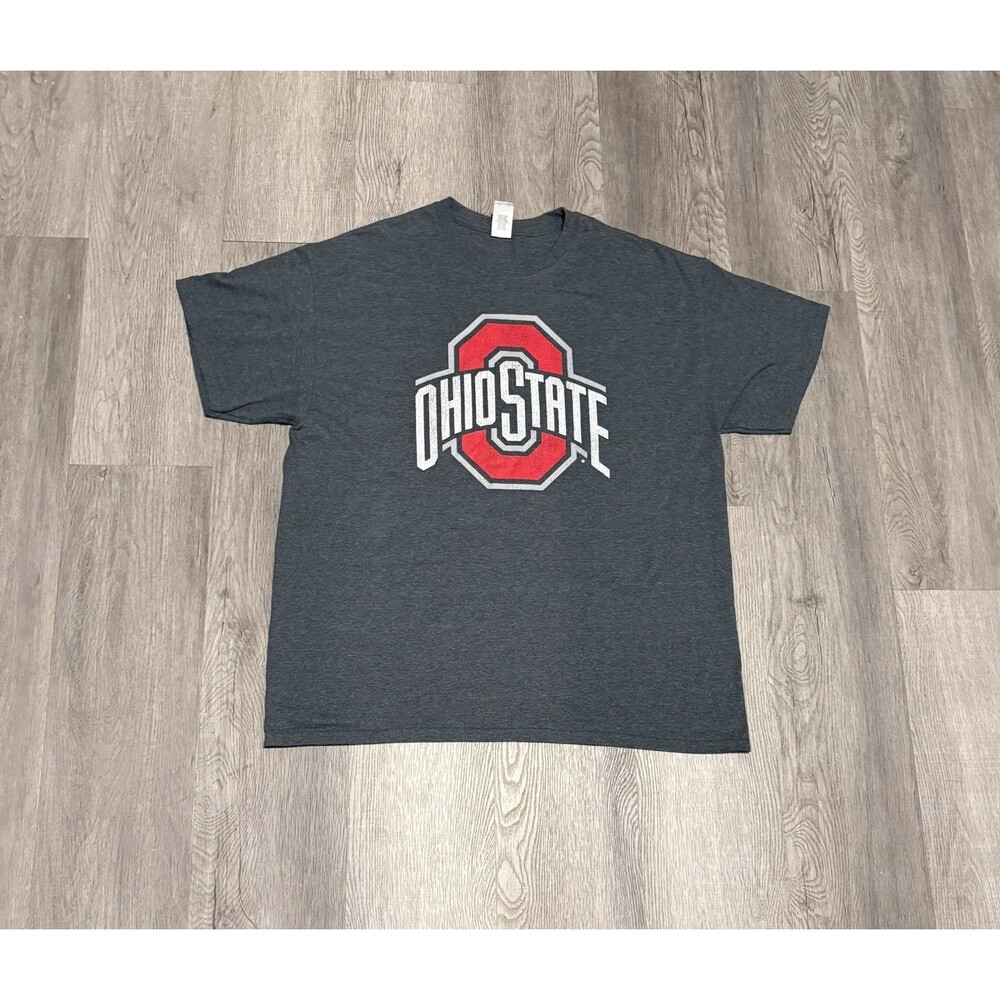 Ohio State Buckeyes T-Shirt NCAA Men's Size XL Gray Short Sleeve